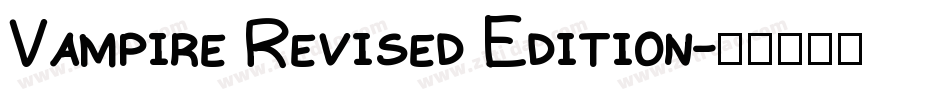 Vampire Revised Edition字体转换